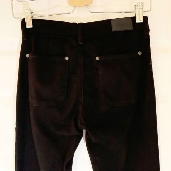 M.i.h Jeans Marrakesh Black Kick Flare High Rise Jeans Size 26 Anthropologie - Picture 6 of 8